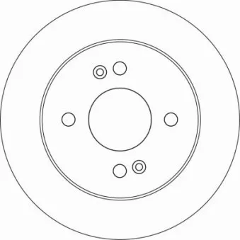 Jeu de 2 disques de frein arrière TRW DF6949