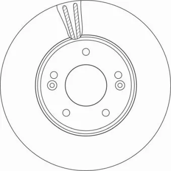Jeu de 2 disques de frein avant TRW DF6966