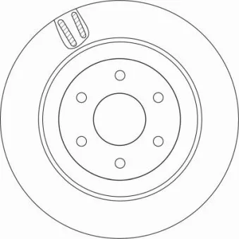 Jeu de 2 disques de frein arrière TRW