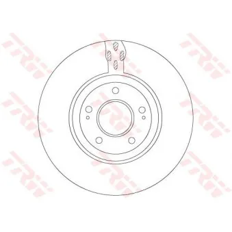 Jeu de 2 disques de frein avant TRW DF7302S