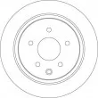 Jeu de 2 disques de frein arrière TRW DF7369 - Visuel 2