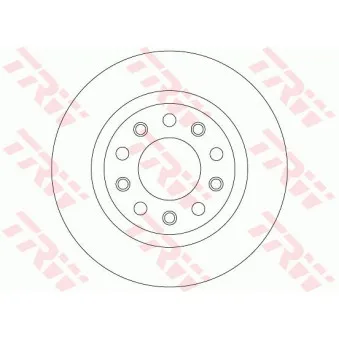 Jeu de 2 disques de frein arrière TRW DF8070
