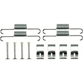 Kit d'accessoires, mâchoires de frein de stationnement TRW SFK459