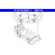 Support, étrier de frein ATE 11.8170-0407.1 - Visuel 1