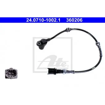 Capteur, vitesse de roue ATE 24.0710-1002.1
