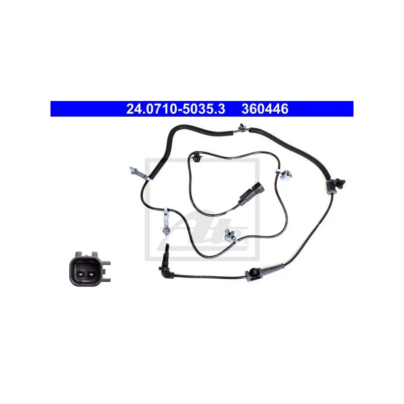 Capteur, vitesse de roue ATE 24.0710-5035.3
