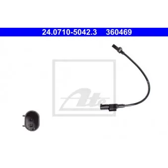 Capteur, vitesse de roue ATE 24.0710-5042.3