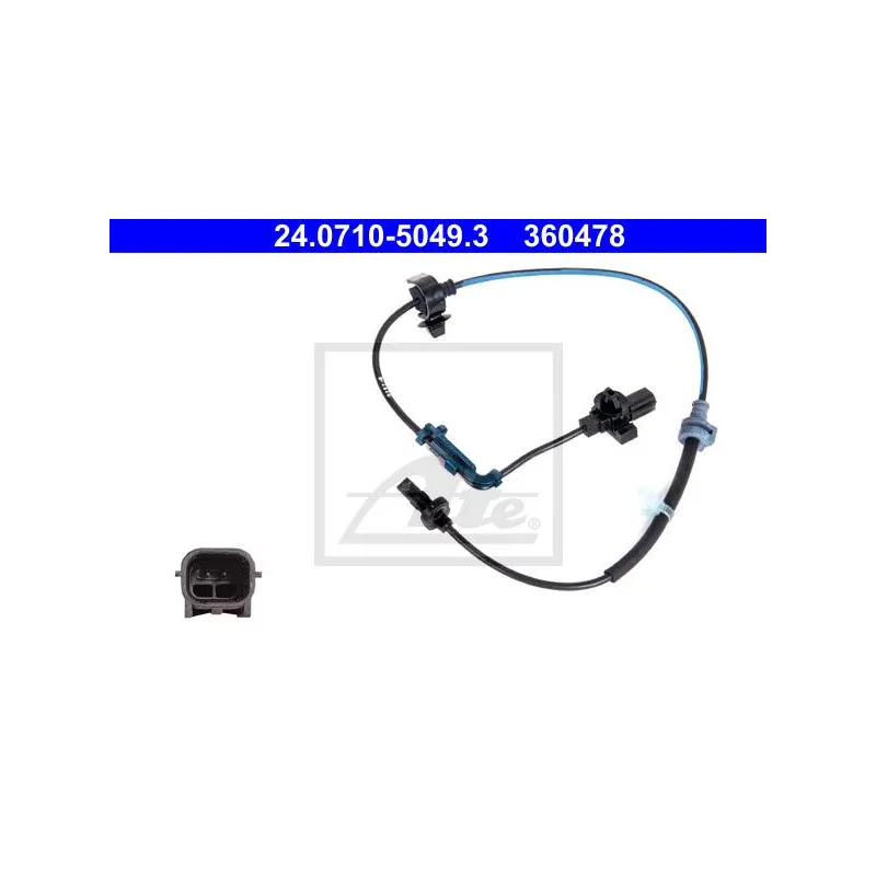 Capteur, vitesse de roue ATE 24.0710-5049.3