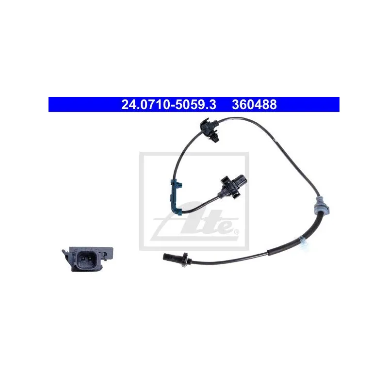 Capteur, vitesse de roue ATE 24.0710-5059.3