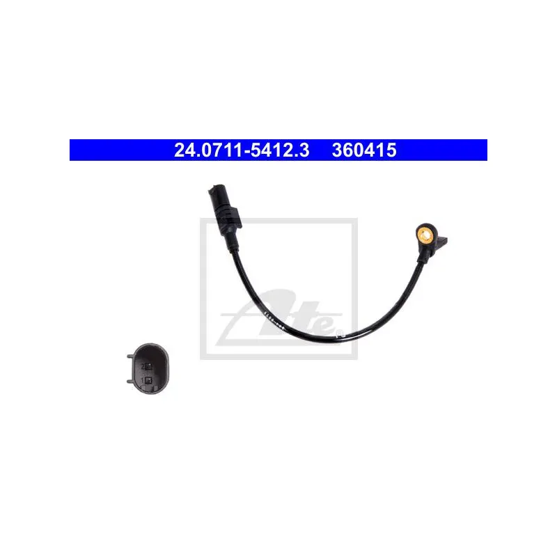 Capteur, vitesse de roue ATE 24.0711-5412.3