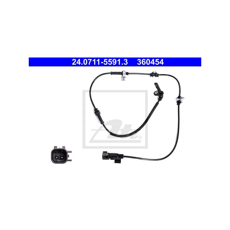 Capteur, vitesse de roue ATE 24.0711-5591.3