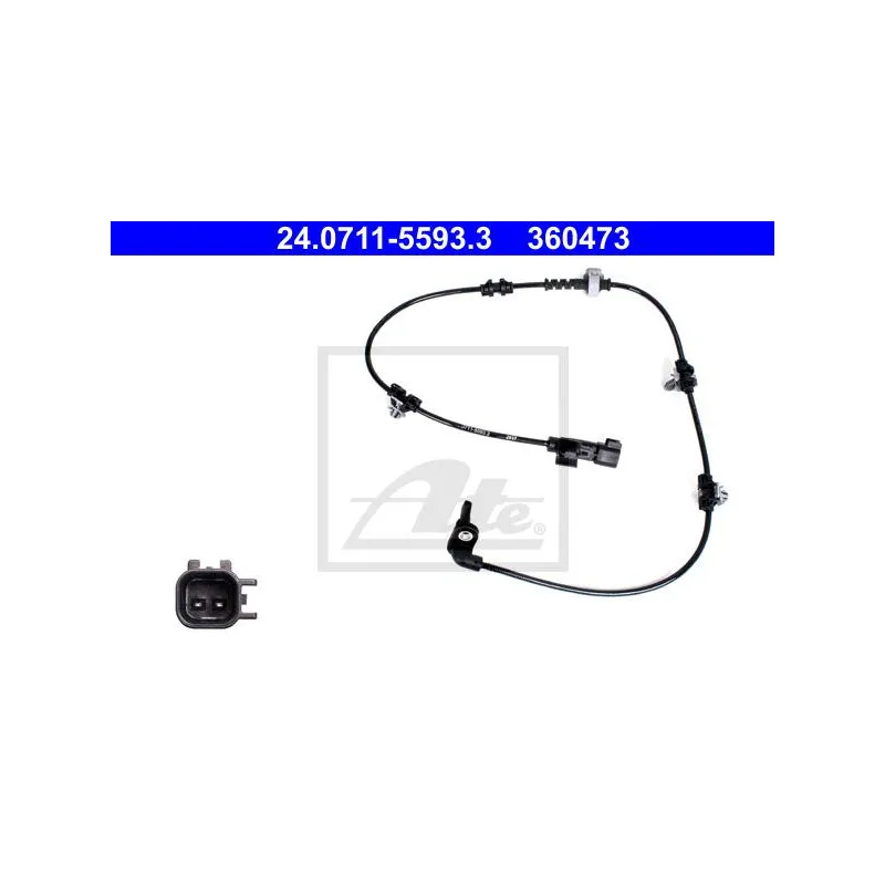 Capteur, vitesse de roue ATE 24.0711-5593.3