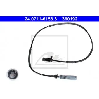 Capteur, vitesse de roue ATE 24.0711-6158.3