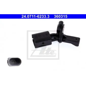 Capteur, vitesse de roue ATE 24.0711-6233.3