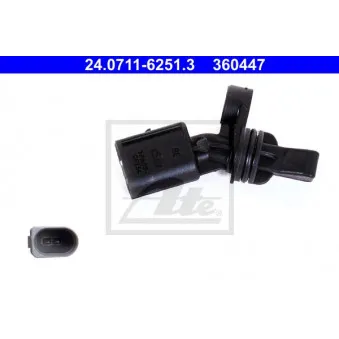 Capteur, vitesse de roue ATE 24.0711-6251.3