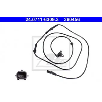 Capteur, vitesse de roue ATE 24.0711-6309.3