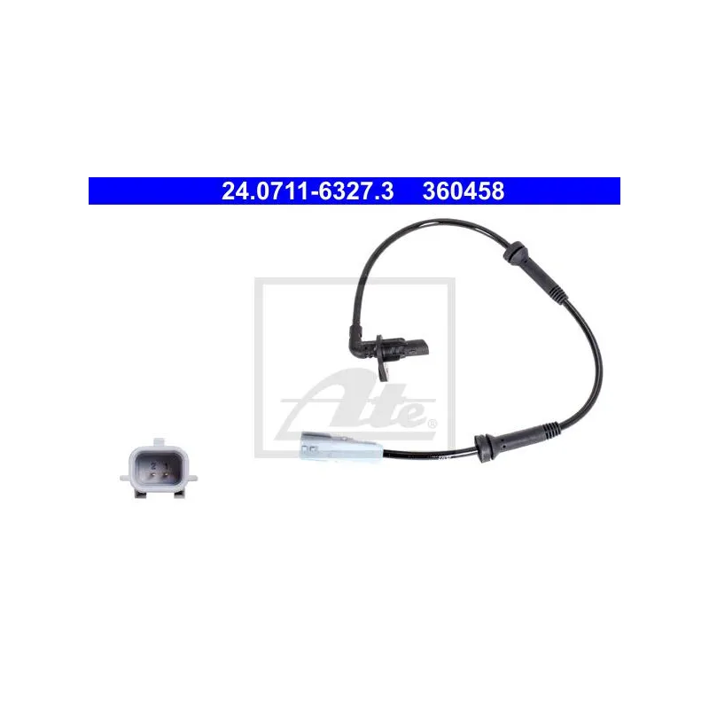 Capteur, vitesse de roue ATE 24.0711-6327.3
