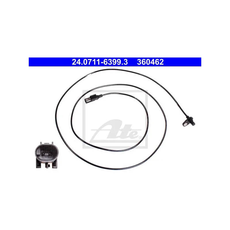 Capteur, vitesse de roue ATE 24.0711-6399.3