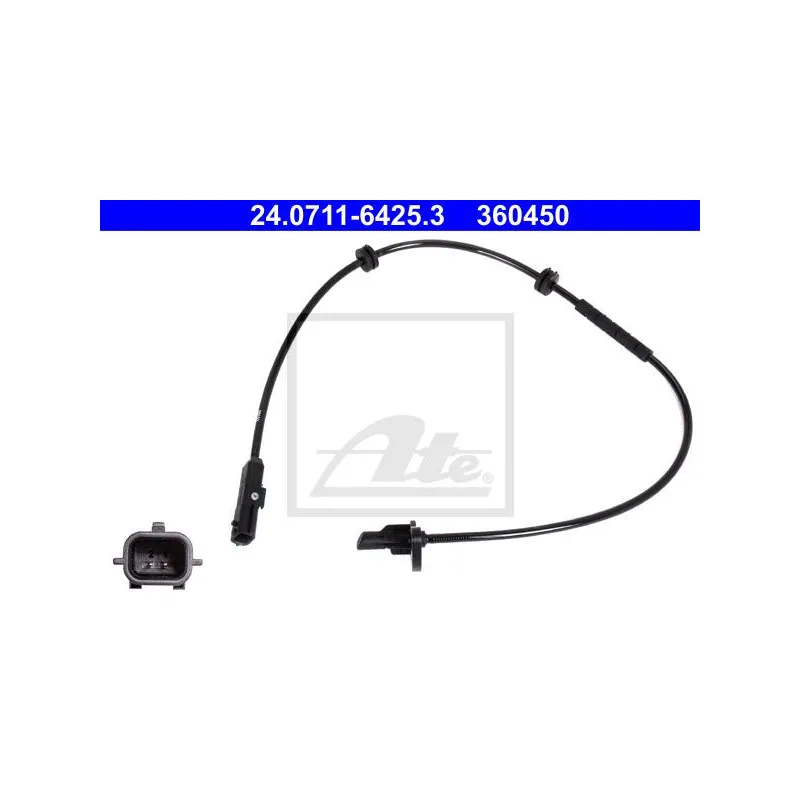 Capteur, vitesse de roue ATE 24.0711-6425.3
