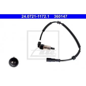 Capteur, vitesse de roue ATE 24.0721-1172.1