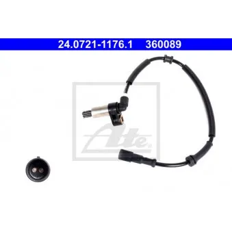 Capteur, vitesse de roue ATE 24.0721-1176.1