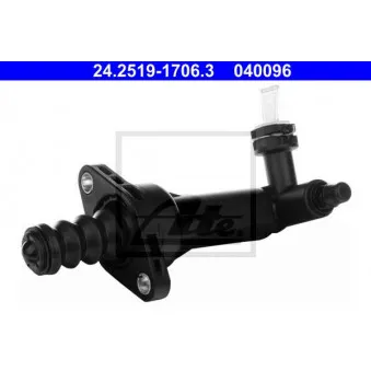Cylindre récepteur, embrayage ATE 24.2519-1706.3