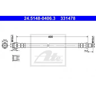 Flexible de frein ATE 24.5148-0406.3