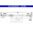 Flexible de frein ATE 24.5169-0439.3 - Visuel 1