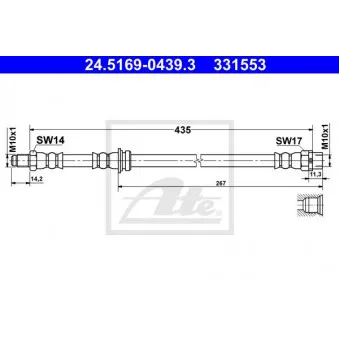 Flexible de frein ATE 24.5169-0439.3