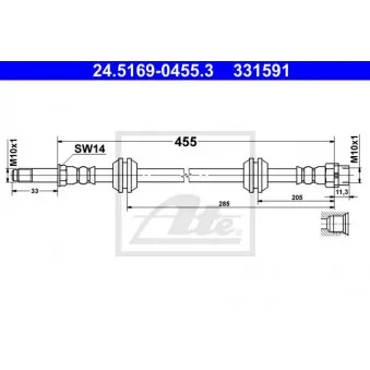 Flexible de frein ATE 24.5169-0455.3