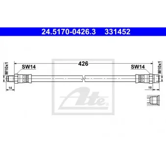 Flexible de frein ATE 24.5170-0426.3