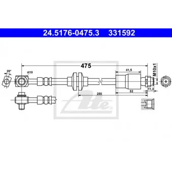 Flexible de frein ATE 24.5176-0475.3