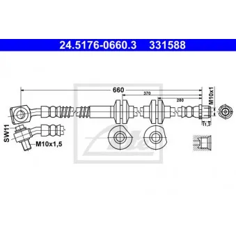 Flexible de frein ATE 24.5176-0660.3