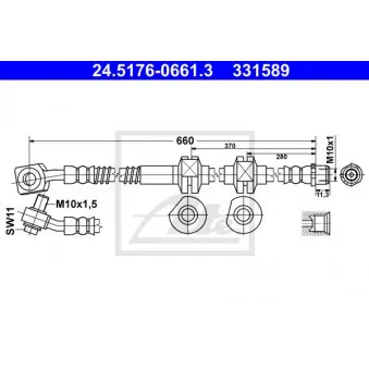 Flexible de frein ATE 24.5176-0661.3