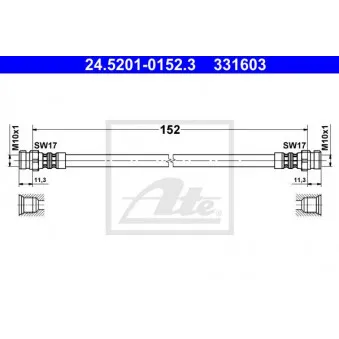 Flexible de frein ATE 24.5201-0152.3