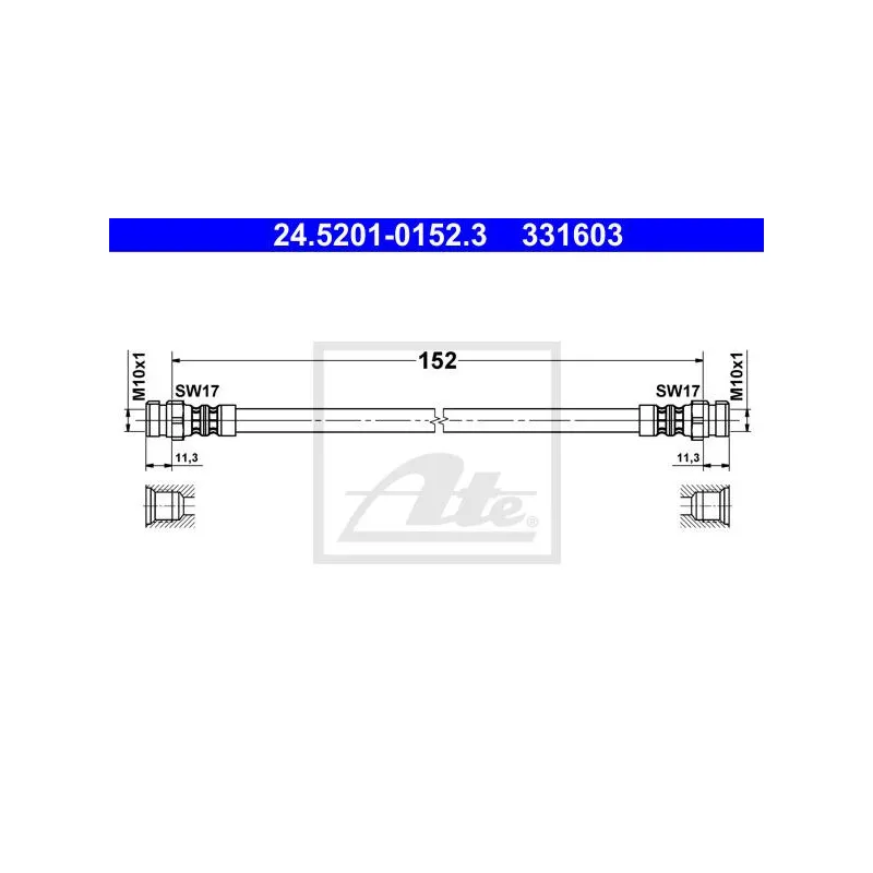Flexible de frein ATE 24.5201-0152.3