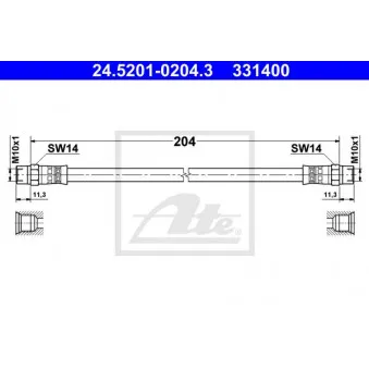 Flexible de frein ATE 24.5201-0204.3