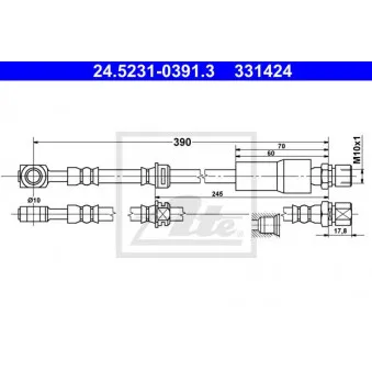 Flexible de frein ATE 24.5231-0391.3