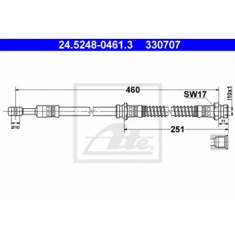 Flexible de frein ATE 24.5248-0461.3