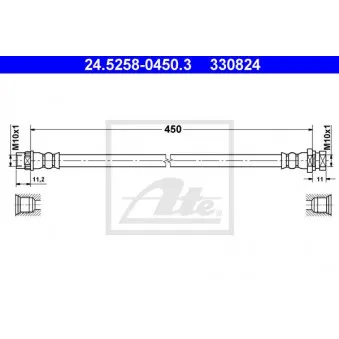 Flexible de frein ATE 24.5258-0450.3