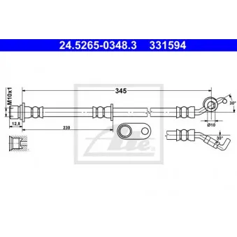 Flexible de frein ATE 24.5265-0348.3