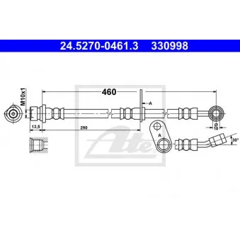Flexible de frein ATE 24.5270-0461.3