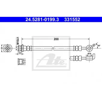 Flexible de frein ATE 24.5281-0199.3