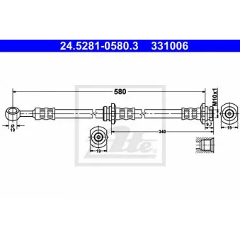 Flexible de frein ATE 24.5281-0580.3
