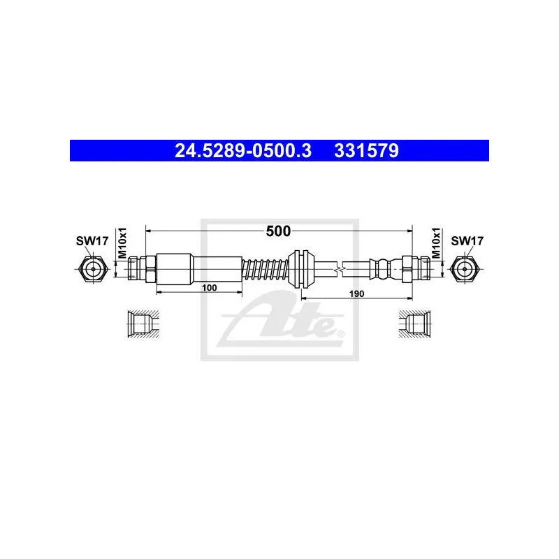 Flexible de frein ATE 24.5289-0500.3