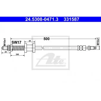 Flexible de frein ATE 24.5308-0471.3