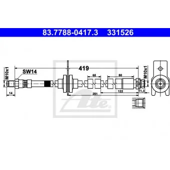 Flexible de frein ATE 83.7788-0417.3