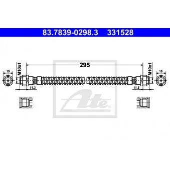 Flexible de frein ATE 83.7839-0298.3