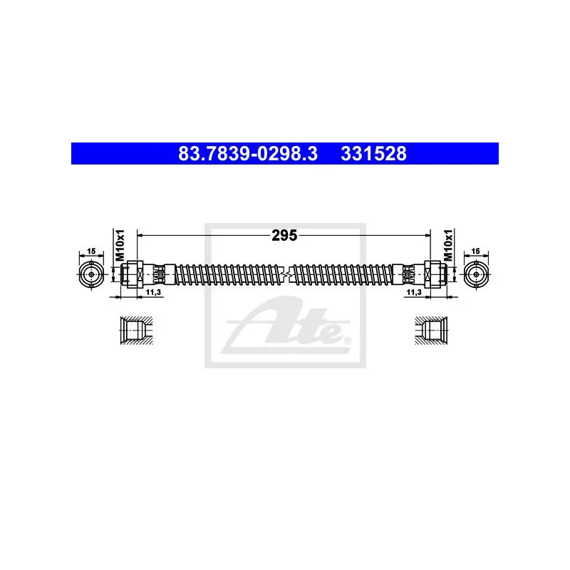 Flexible de frein ATE 83.7839-0298.3