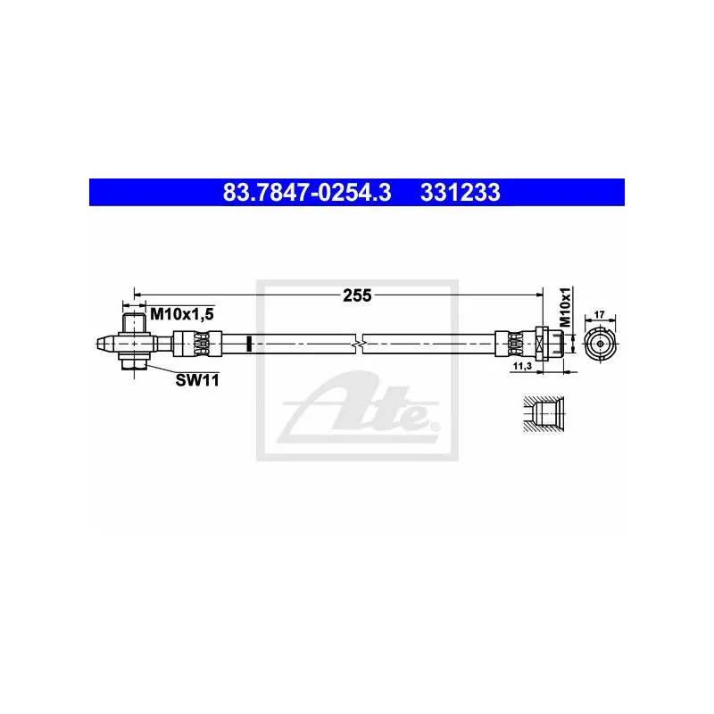 Flexible de frein ATE 83.7847-0254.3